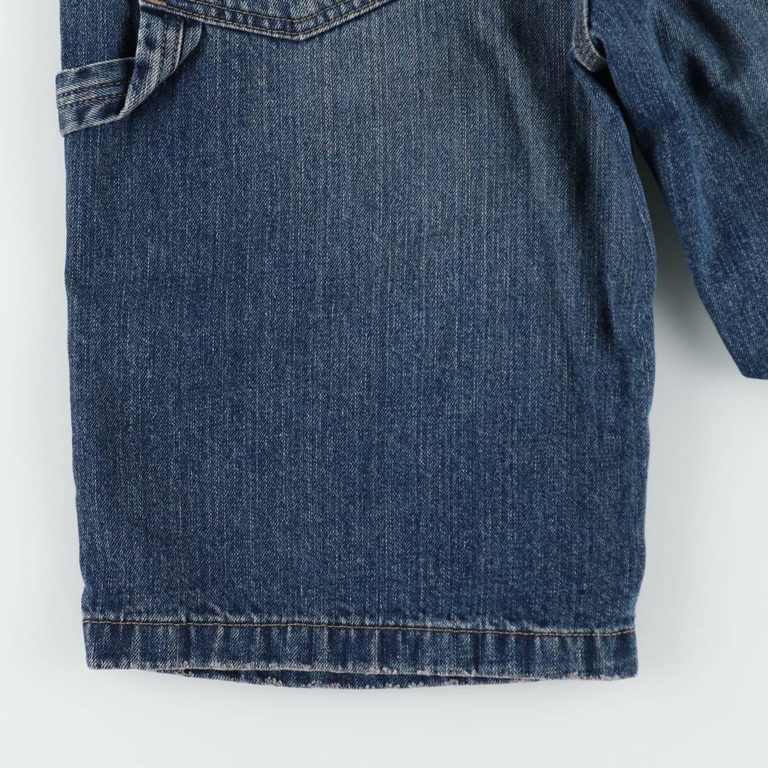 2000'S Levi's denim painter shorts, women's size XL (equivalent to W32). cotton blue type Vintage Second Hand