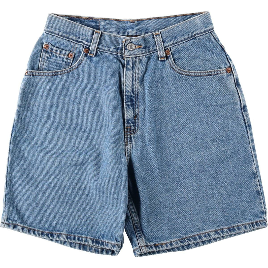 2000'S Levi's denim shorts, women's size L (equivalent to W28). cotton blue type Vintage Second Hand