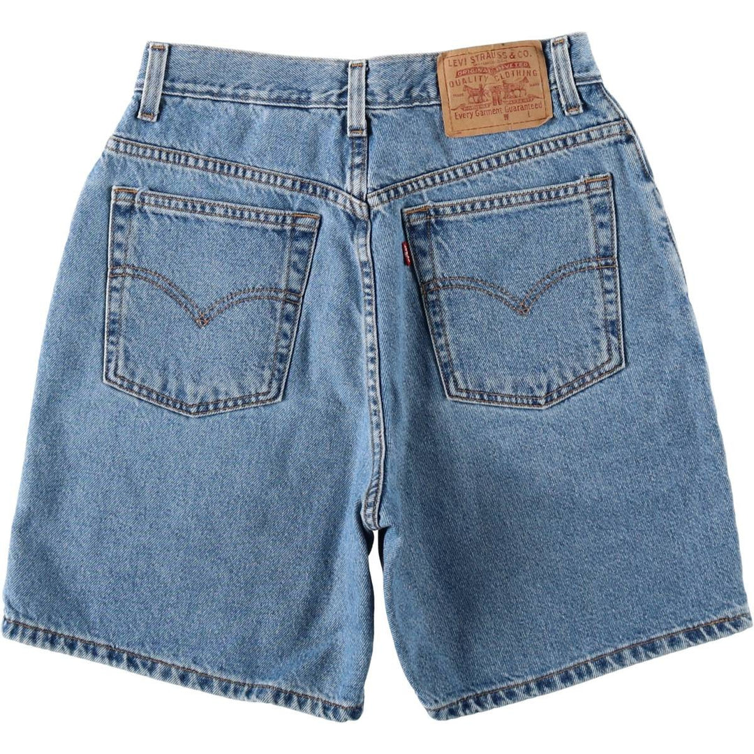 2000'S Levi's denim shorts, women's size L (equivalent to W28). cotton blue type Vintage Second Hand