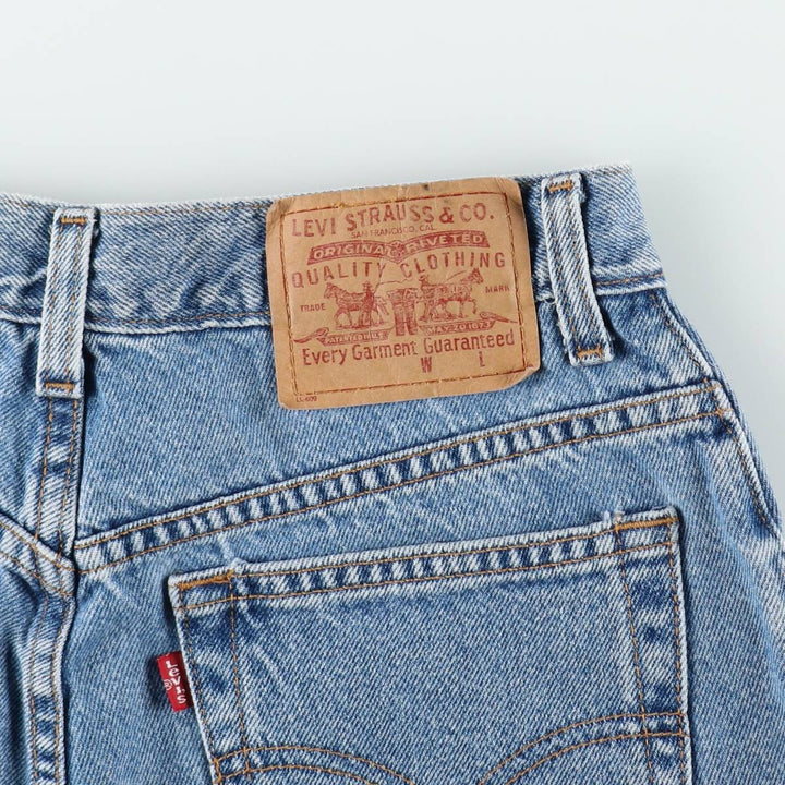 2000'S Levi's denim shorts, women's size L (equivalent to W28). cotton blue type Vintage Second Hand