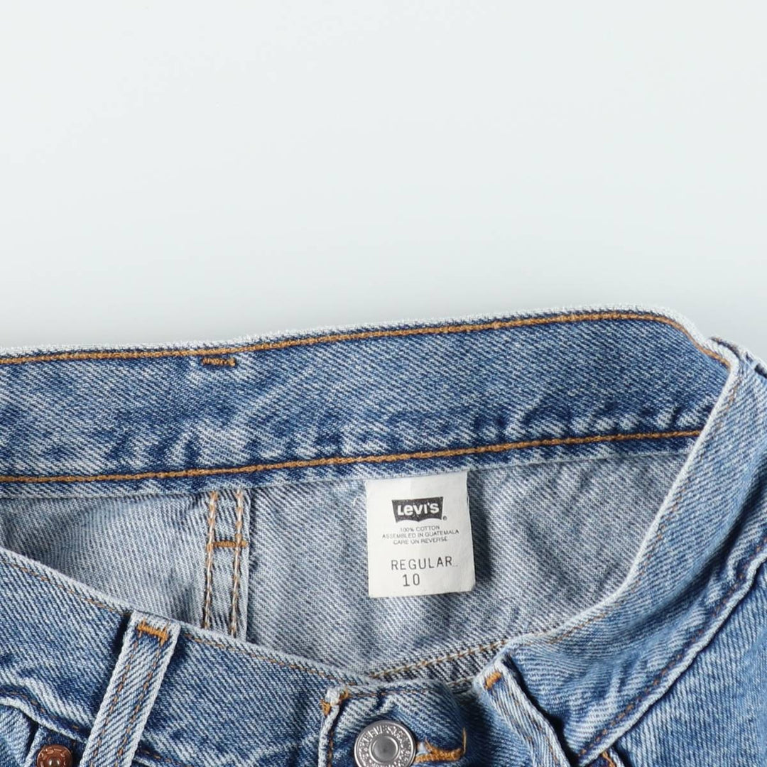 2000'S Levi's denim shorts, women's size L (equivalent to W28). cotton blue type Vintage Second Hand