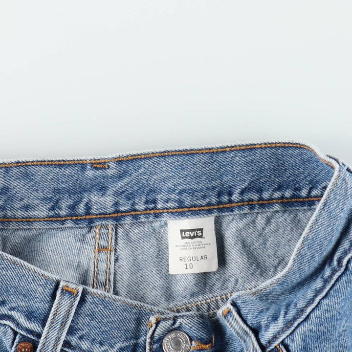 2000'S Levi's denim shorts, women's size L (equivalent to W28). cotton blue type Vintage Second Hand