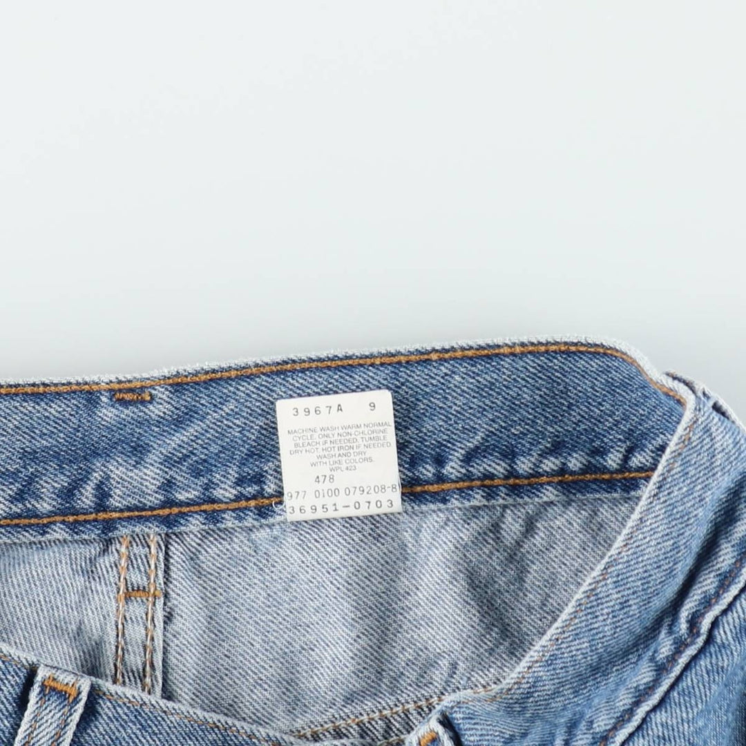 2000'S Levi's denim shorts, women's size L (equivalent to W28). cotton blue type Vintage Second Hand
