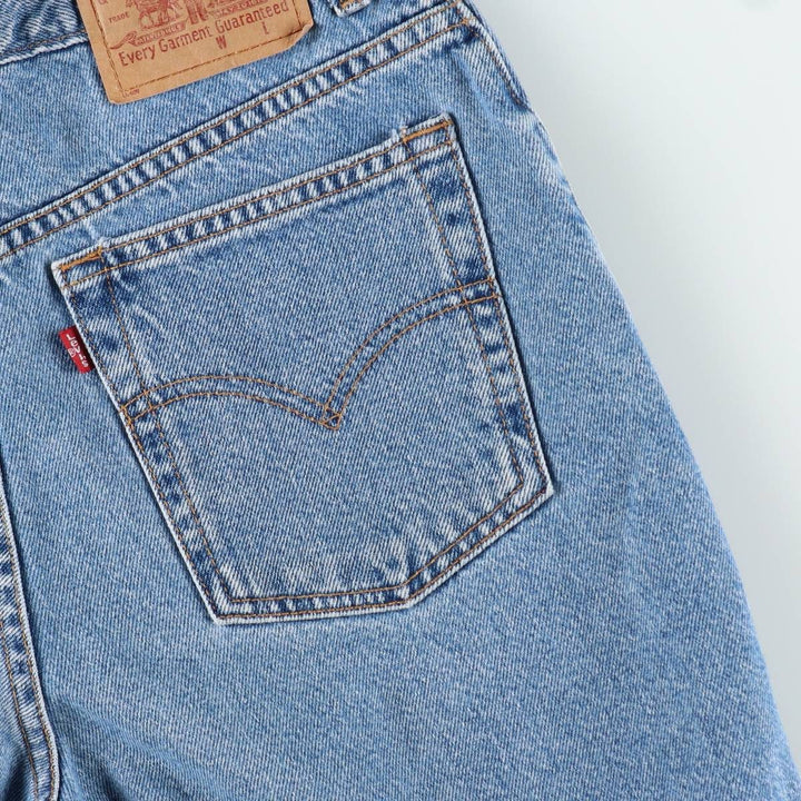 2000'S Levi's denim shorts, women's size L (equivalent to W28). cotton blue type Vintage Second Hand