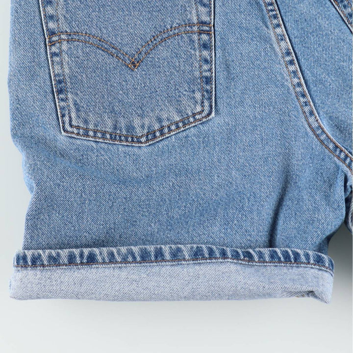 2000'S Levi's denim shorts, women's size L (equivalent to W28). cotton blue type Vintage Second Hand