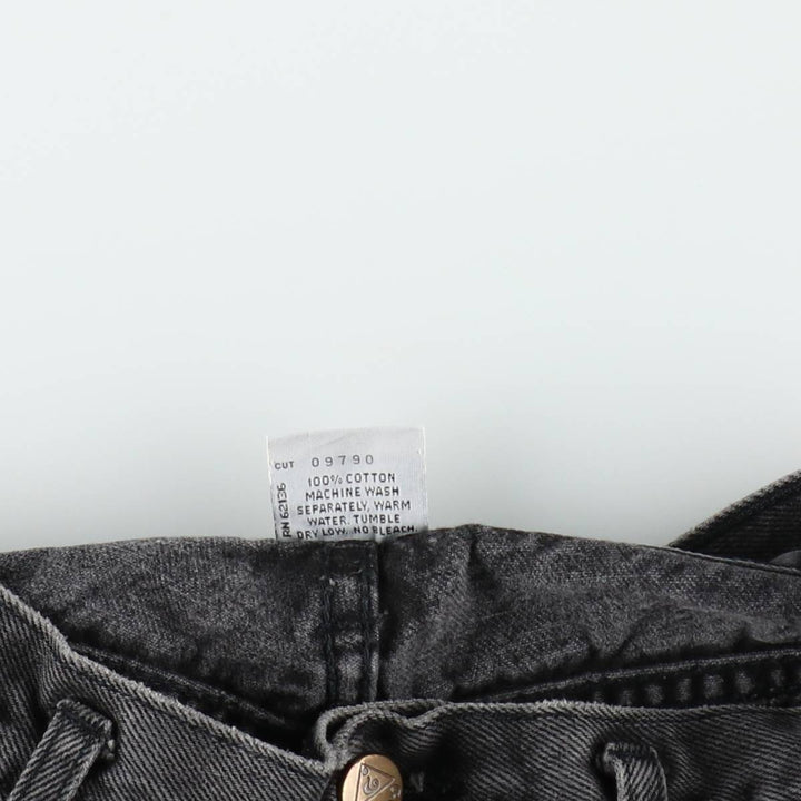 80s-90'S Guess by Georges Marciano denim shorts, made in the USA, women's size XL (equivalent to W31), vintage. cotton black type Vintage Second Hand