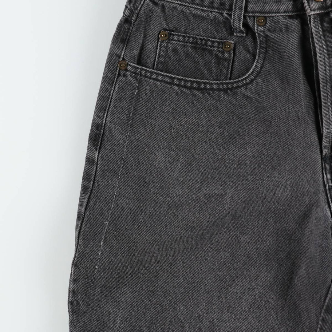 80s-90'S Guess by Georges Marciano denim shorts, made in the USA, women's size XL (equivalent to W31), vintage. cotton black type Vintage Second Hand
