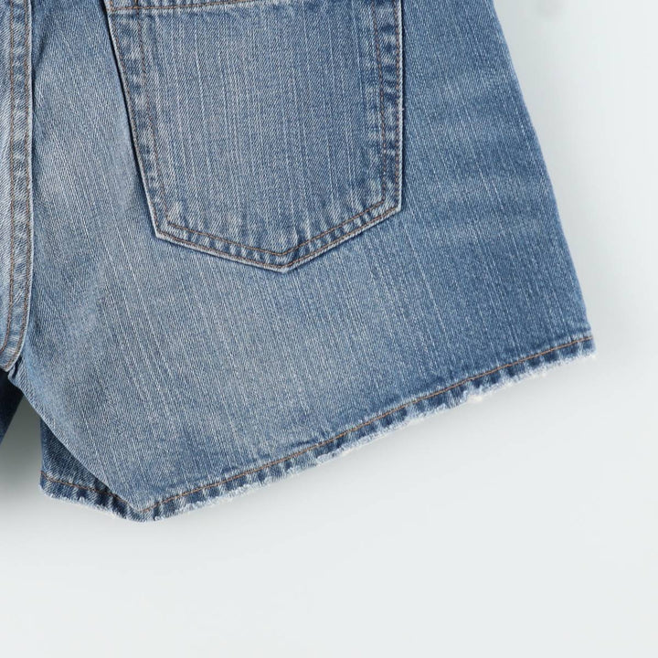 Ralph Lauren RALPH LAUREN SPORT denim shorts, women's size XXL (equivalent to W34). cotton blue type Vintage Second Hand