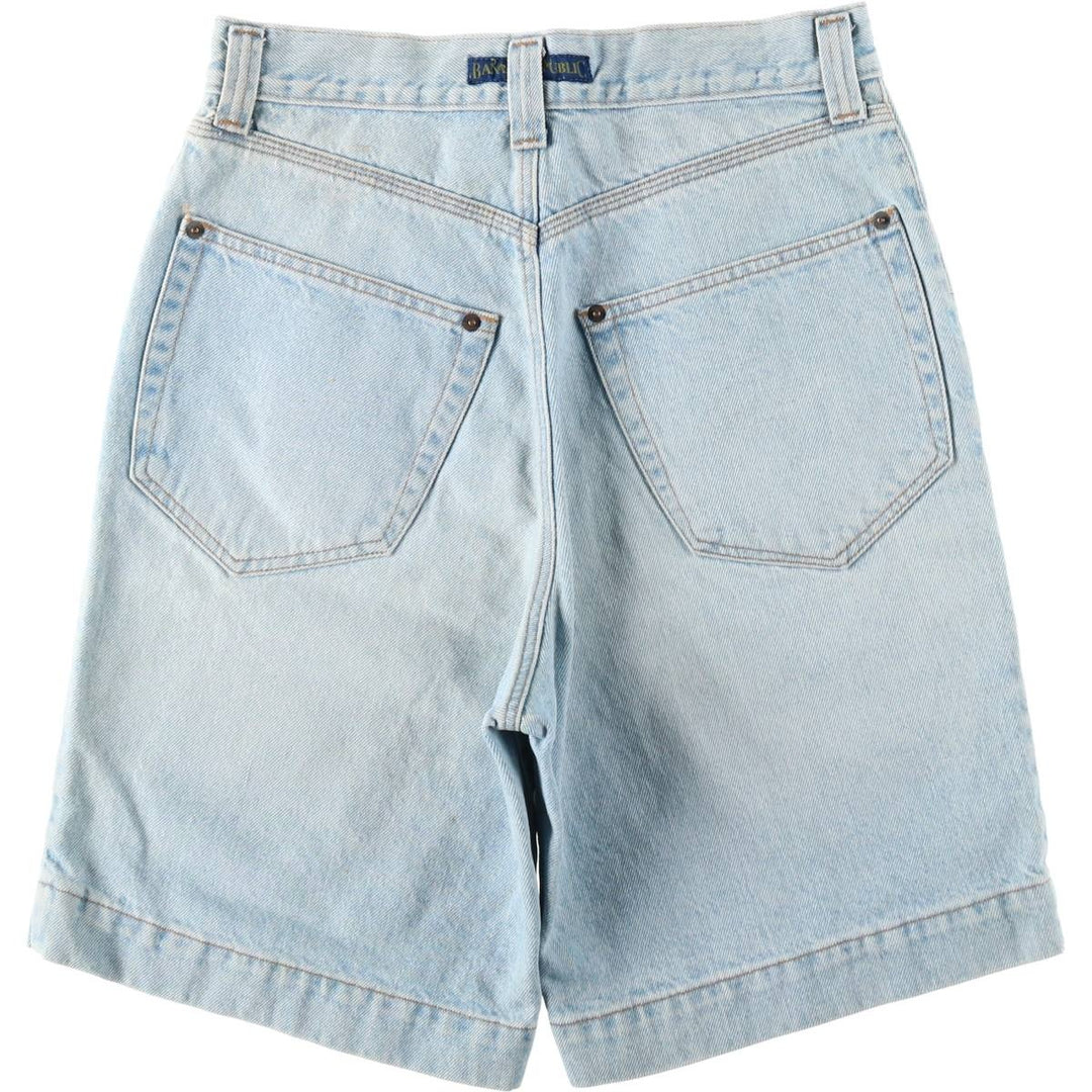 1980'S Banana Republic denim shorts, made in the USA, women's size L (equivalent to W30), vintage. cotton blue type Vintage Second Hand