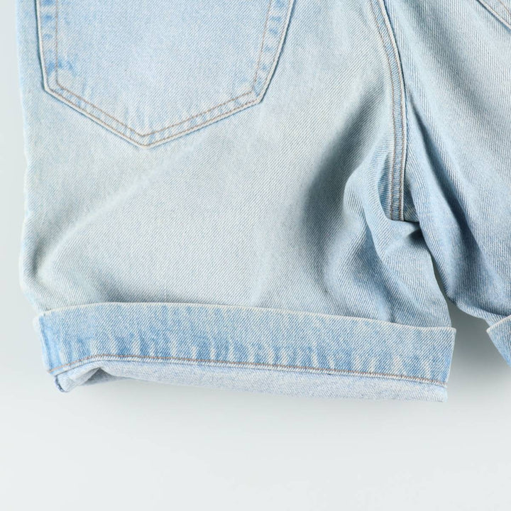1980'S Banana Republic denim shorts, made in the USA, women's size L (equivalent to W30), vintage. cotton blue type Vintage Second Hand