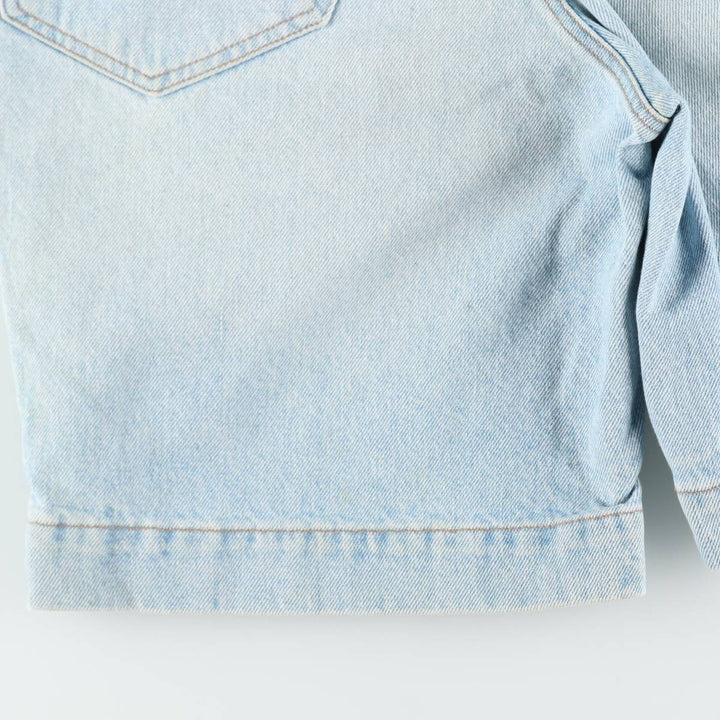 1980'S Banana Republic denim shorts, made in the USA, women's size L (equivalent to W30), vintage. cotton blue type Vintage Second Hand