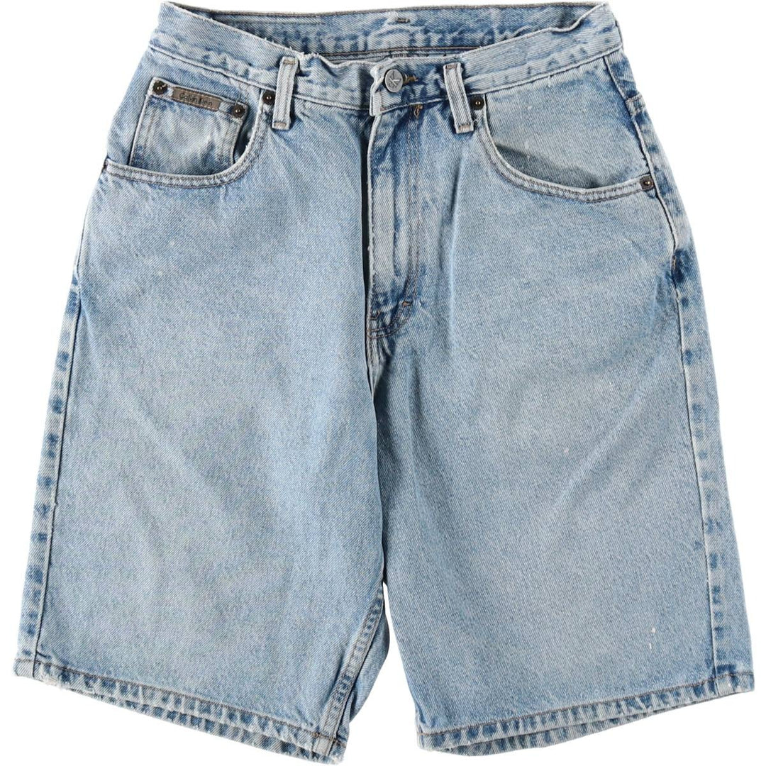 Calvin Klein denim shorts, made in the USA, women's size L (equivalent to W28). cotton blue type Vintage Second Hand