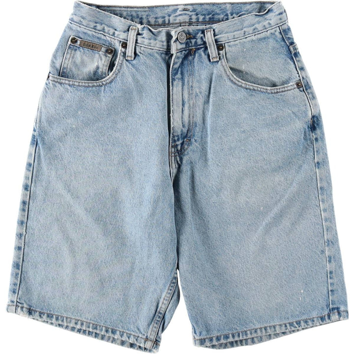 Calvin Klein denim shorts, made in the USA, women's size L (equivalent to W28). cotton blue type Vintage Second Hand