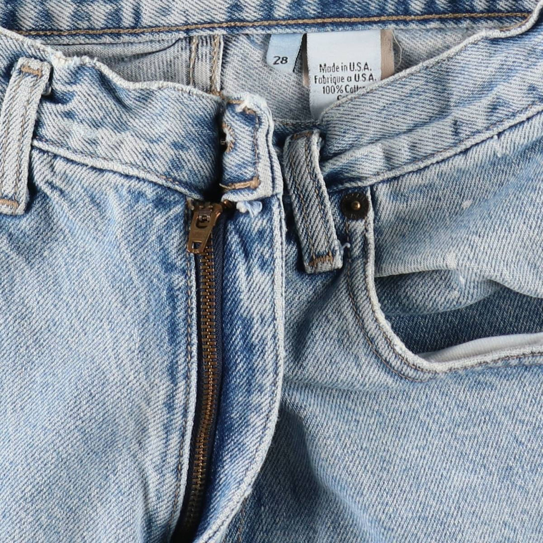 Calvin Klein denim shorts, made in the USA, women's size L (equivalent to W28). cotton blue type Vintage Second Hand