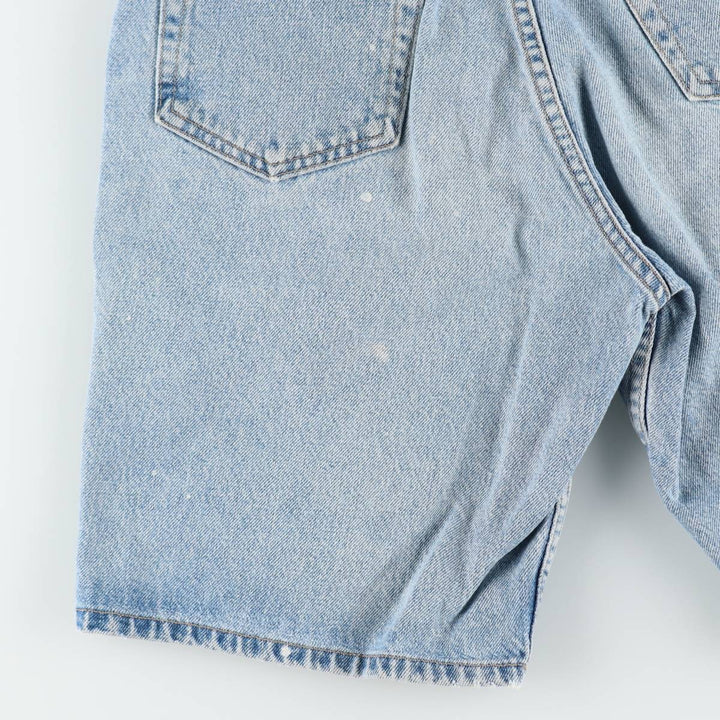 Calvin Klein denim shorts, made in the USA, women's size L (equivalent to W28). cotton blue type Vintage Second Hand