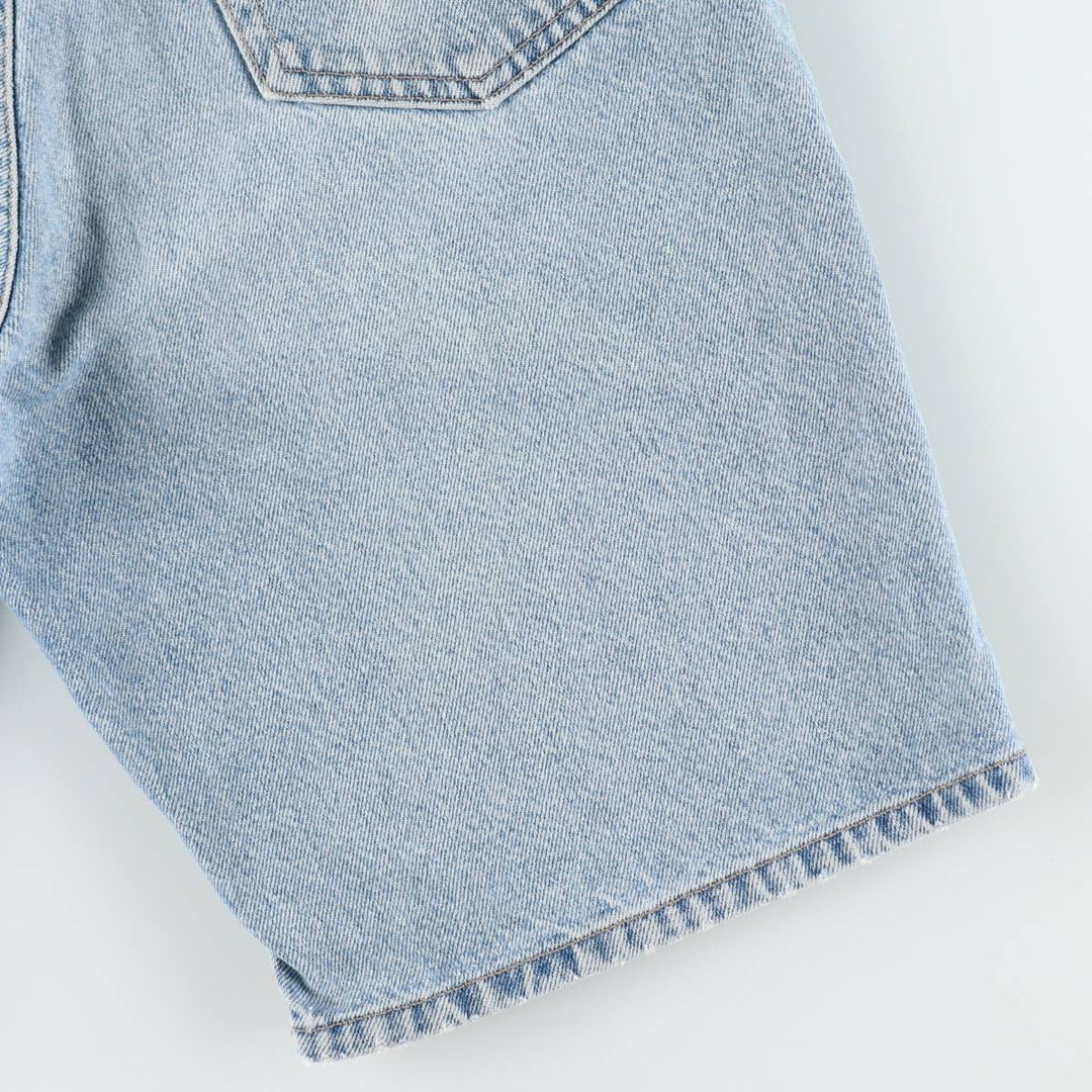 Calvin Klein denim shorts, made in the USA, women's size L (equivalent to W28). cotton blue type Vintage Second Hand