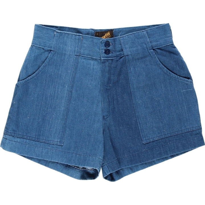 Sportif Denim Shorts, Women's Size L (equivalent to W30), Vintage unclear blue type Vintage Second Hand