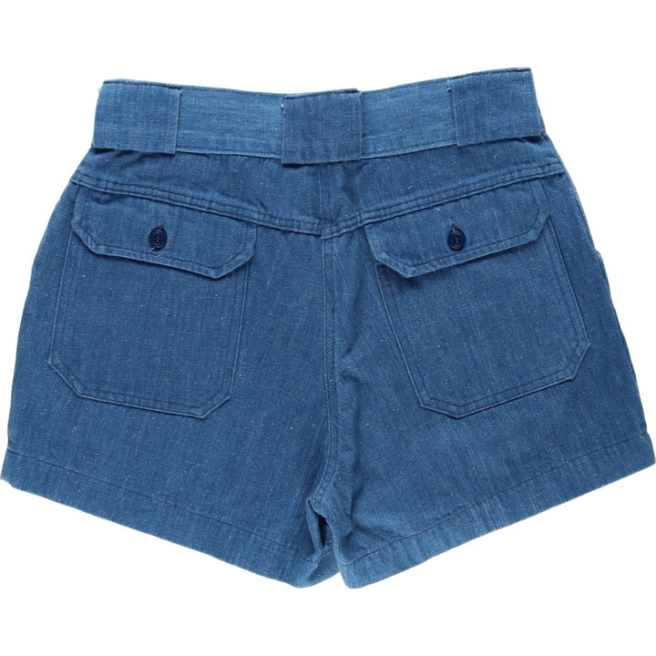 Sportif Denim Shorts, Women's Size L (equivalent to W30), Vintage unclear blue type Vintage Second Hand
