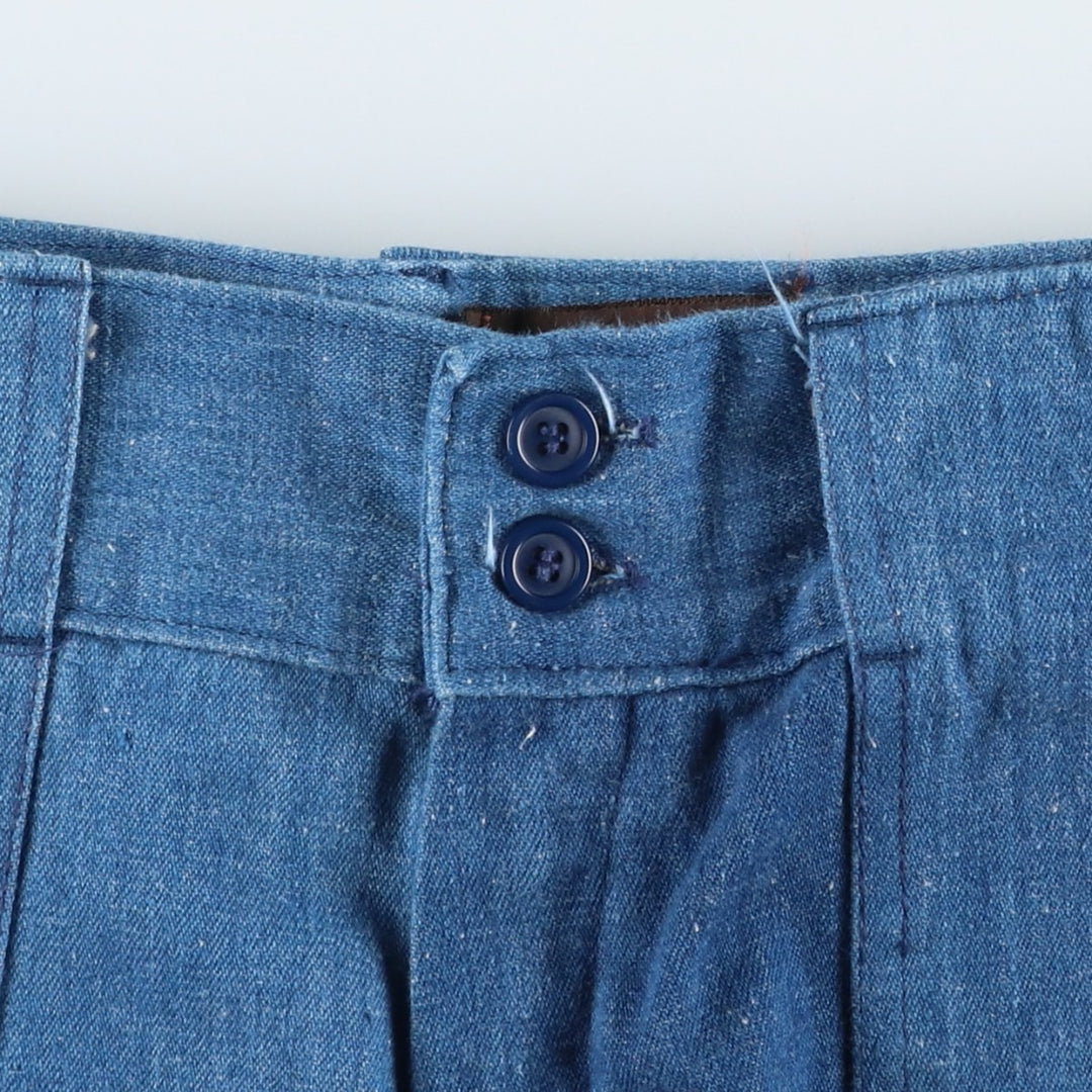 Sportif Denim Shorts, Women's Size L (equivalent to W30), Vintage unclear blue type Vintage Second Hand