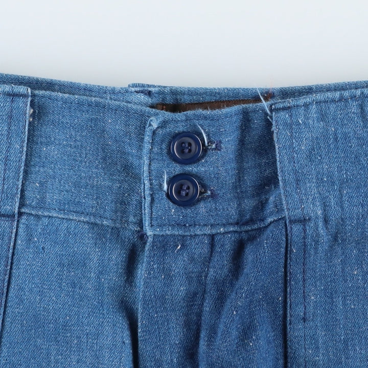 Sportif Denim Shorts, Women's Size L (equivalent to W30), Vintage unclear blue type Vintage Second Hand