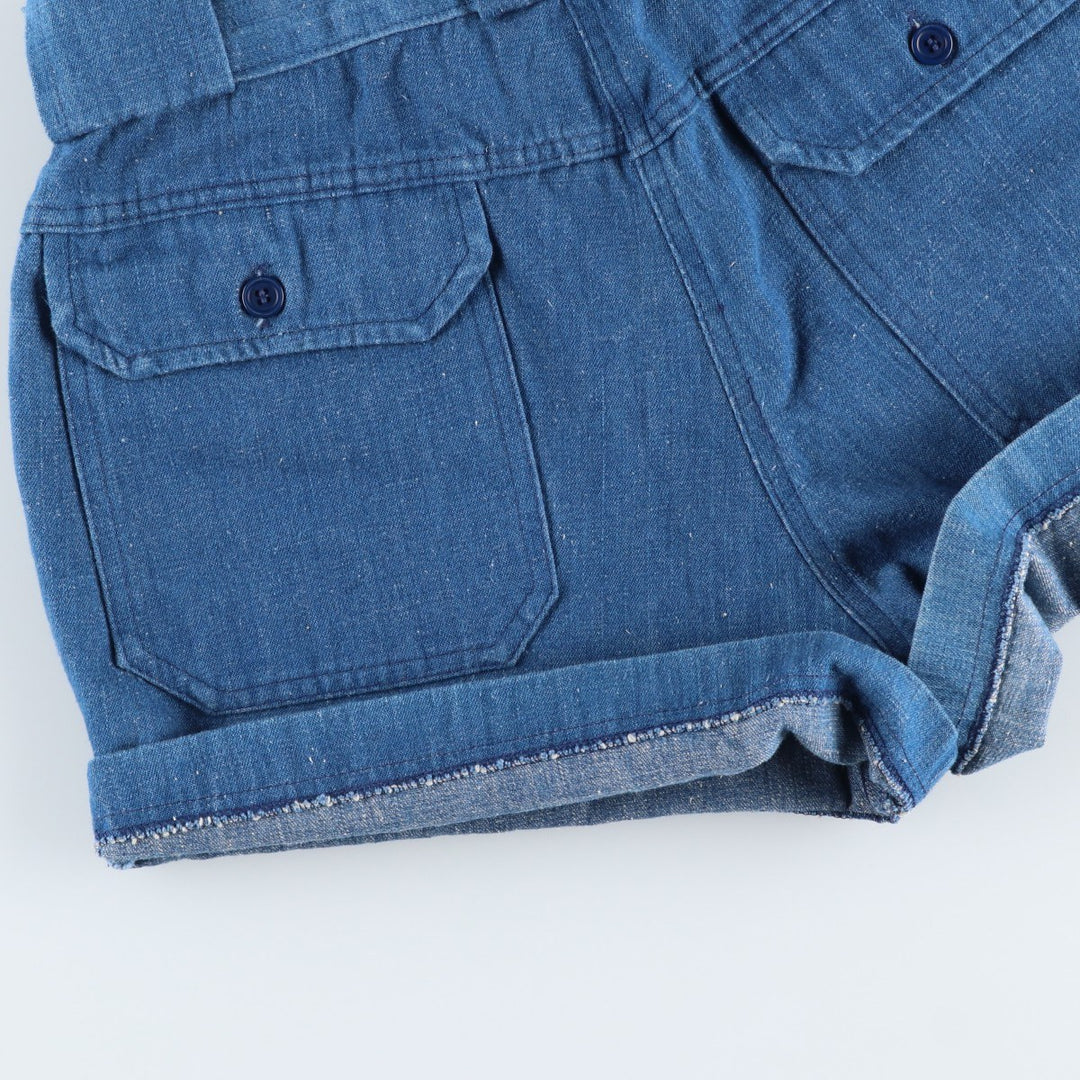 Sportif Denim Shorts, Women's Size L (equivalent to W30), Vintage unclear blue type Vintage Second Hand