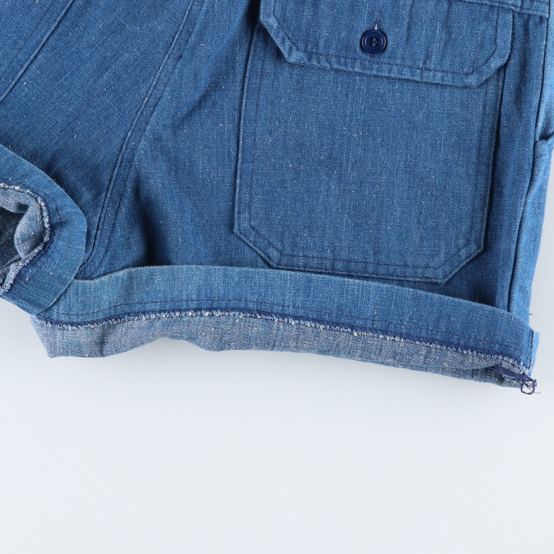 Sportif Denim Shorts, Women's Size L (equivalent to W30), Vintage unclear blue type Vintage Second Hand