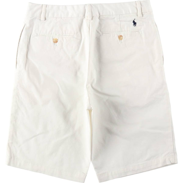 Ralph Lauren POLO RALPH LAUREN Chino Shorts, Women's XL (equivalent to W31) cotton white type Vintage Second Hand