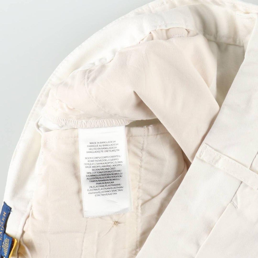 Ralph Lauren POLO RALPH LAUREN Chino Shorts, Women's XL (equivalent to W31) cotton white type Vintage Second Hand