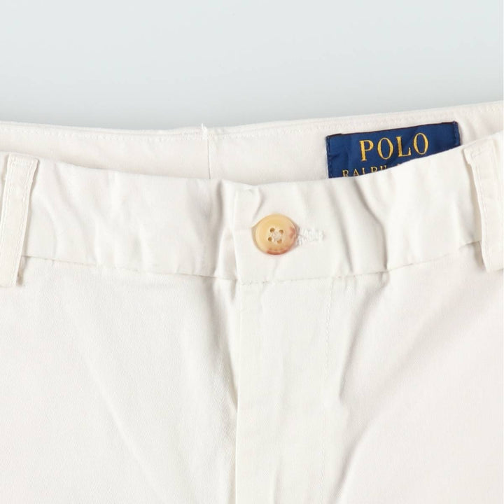 Ralph Lauren POLO RALPH LAUREN Chino Shorts, Women's XL (equivalent to W31) cotton white type Vintage Second Hand