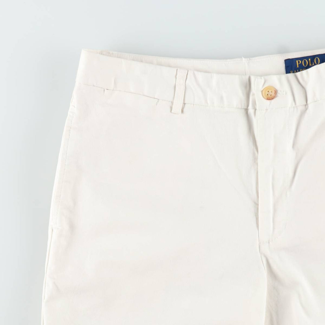 Ralph Lauren POLO RALPH LAUREN Chino Shorts, Women's XL (equivalent to W31) cotton white type Vintage Second Hand
