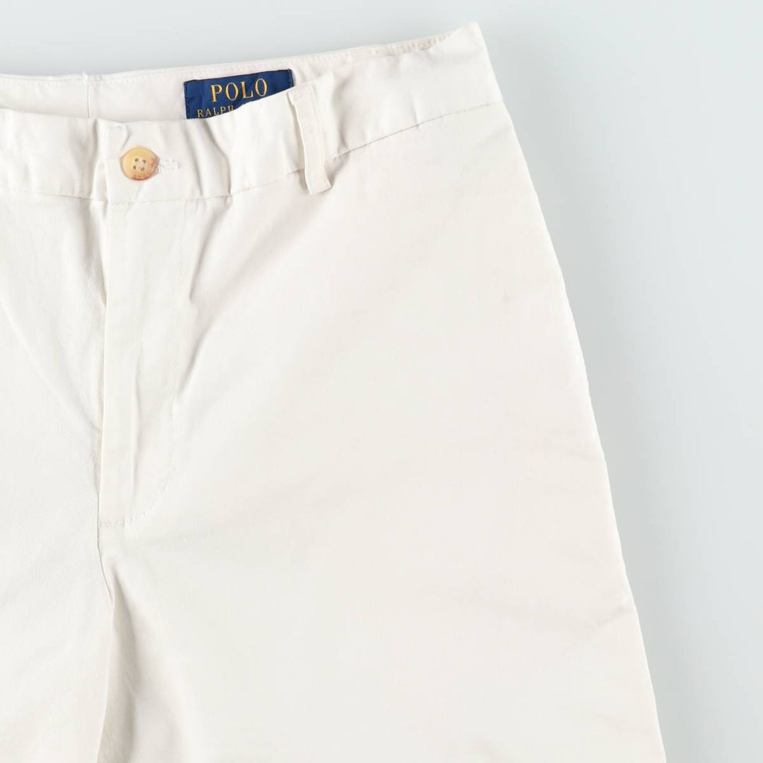 Ralph Lauren POLO RALPH LAUREN Chino Shorts, Women's XL (equivalent to W31) cotton white type Vintage Second Hand