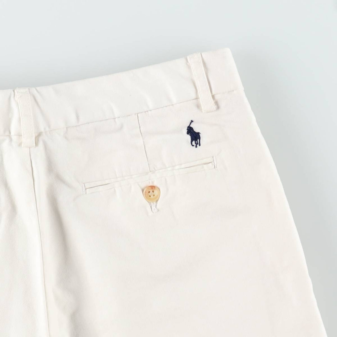 Ralph Lauren POLO RALPH LAUREN Chino Shorts, Women's XL (equivalent to W31) cotton white type Vintage Second Hand