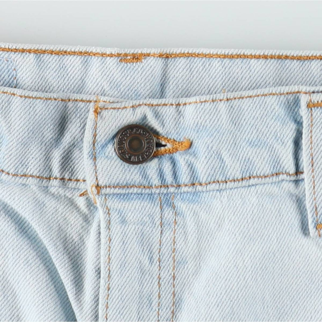 90'S Levi's 551 Relaxed Fit Denim Shorts, Made in USA, Women's XL (equivalent to W31), Vintage. cotton Blue type light blue Vintage Second Hand