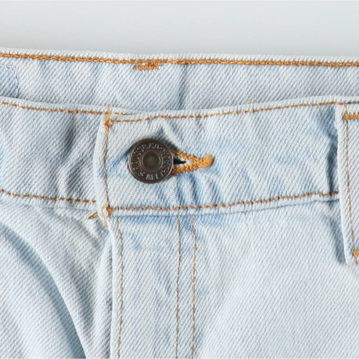 90'S Levi's 551 Relaxed Fit Denim Shorts, Made in USA, Women's XL (equivalent to W31), Vintage. cotton Blue type light blue Vintage Second Hand