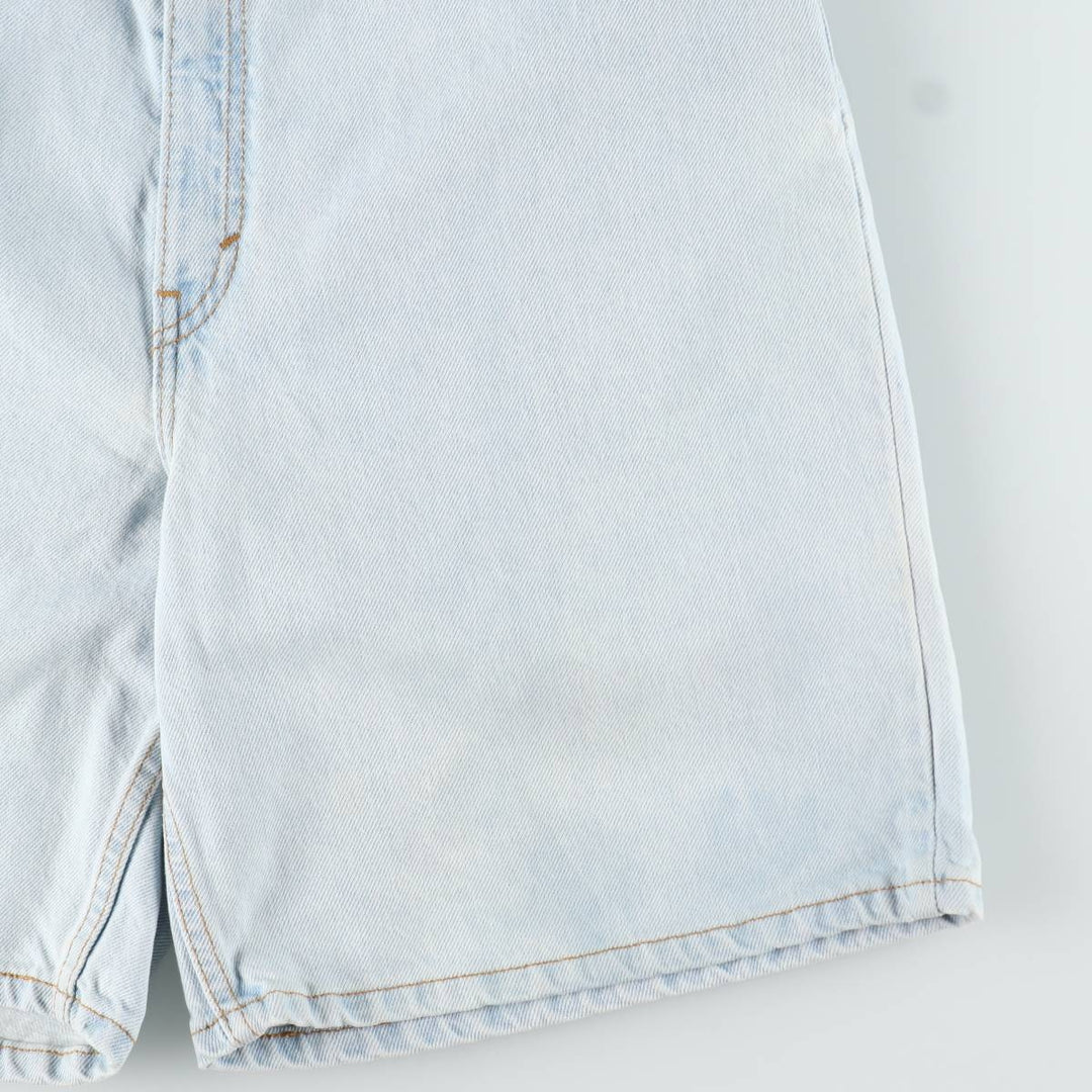 90'S Levi's 551 Relaxed Fit Denim Shorts, Made in USA, Women's XL (equivalent to W31), Vintage. cotton Blue type light blue Vintage Second Hand