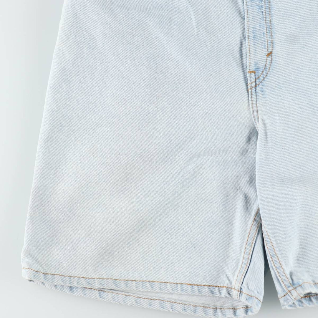90'S Levi's 551 Relaxed Fit Denim Shorts, Made in USA, Women's XL (equivalent to W31), Vintage. cotton Blue type light blue Vintage Second Hand