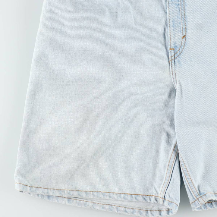 90'S Levi's 551 Relaxed Fit Denim Shorts, Made in USA, Women's XL (equivalent to W31), Vintage. cotton Blue type light blue Vintage Second Hand