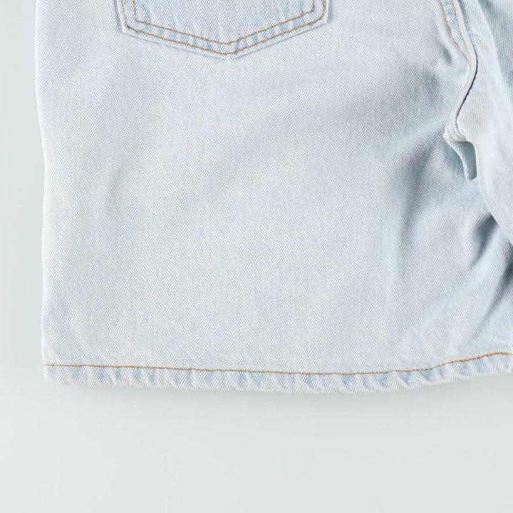90'S Levi's 551 Relaxed Fit Denim Shorts, Made in USA, Women's XL (equivalent to W31), Vintage. cotton Blue type light blue Vintage Second Hand