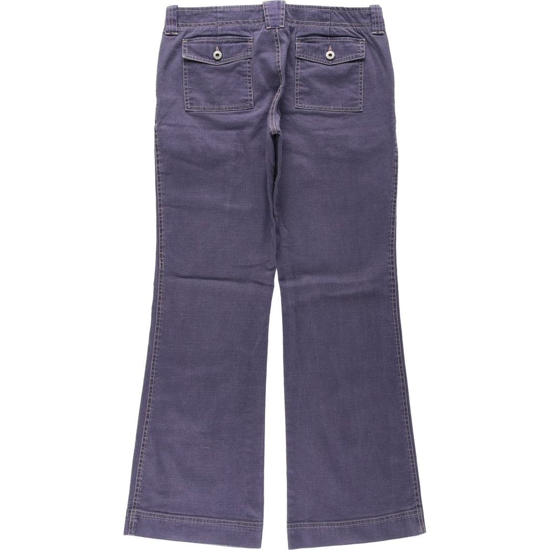 PERISCOPE Flare Cut Denim Pants, Women's XL (equivalent to W32) cotton navy blue type Vintage Second Hand