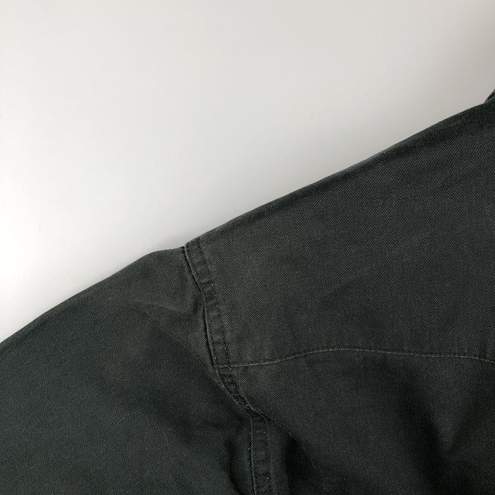 1990'S Wrangler Long-Sleeve Western Shirt, Men's Size L (approx.) cotton black type Vintage Second Hand