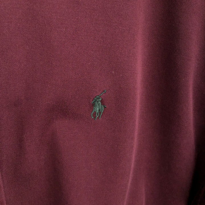 Ralph Lauren BLAKE long sleeve button down shirt, men's size M cotton wine-red Vintage Second Hand