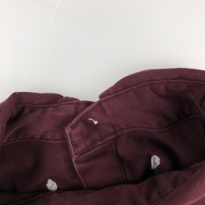 Ralph Lauren BLAKE long sleeve button down shirt, men's size M cotton wine-red Vintage Second Hand