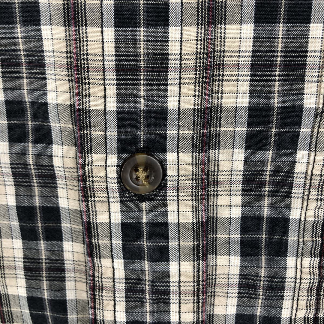 Carhartt Relaxed Fit Check Pattern Long Sleeve Button Down Work Shirt, Men's Medium cotton Beige type Vintage Second Hand