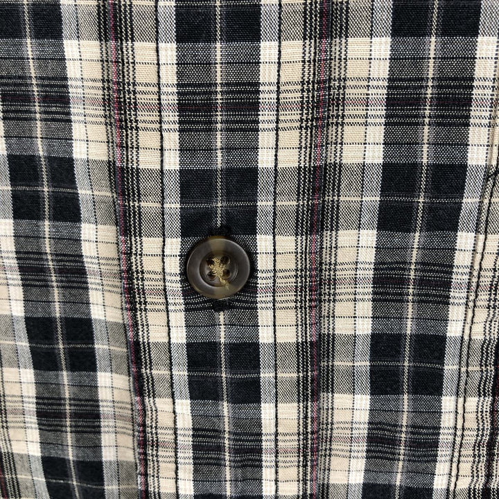Carhartt Relaxed Fit Check Pattern Long Sleeve Button Down Work Shirt, Men's Medium cotton Beige type Vintage Second Hand