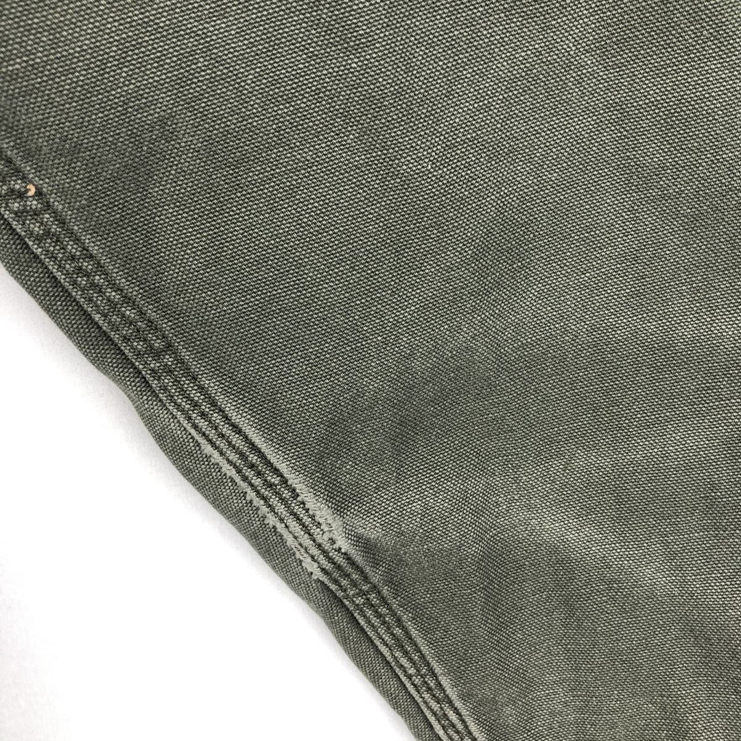 Carhartt Long Sleeve Duck Work Shirt, Men's Size L cotton Khaki type Vintage Second Hand