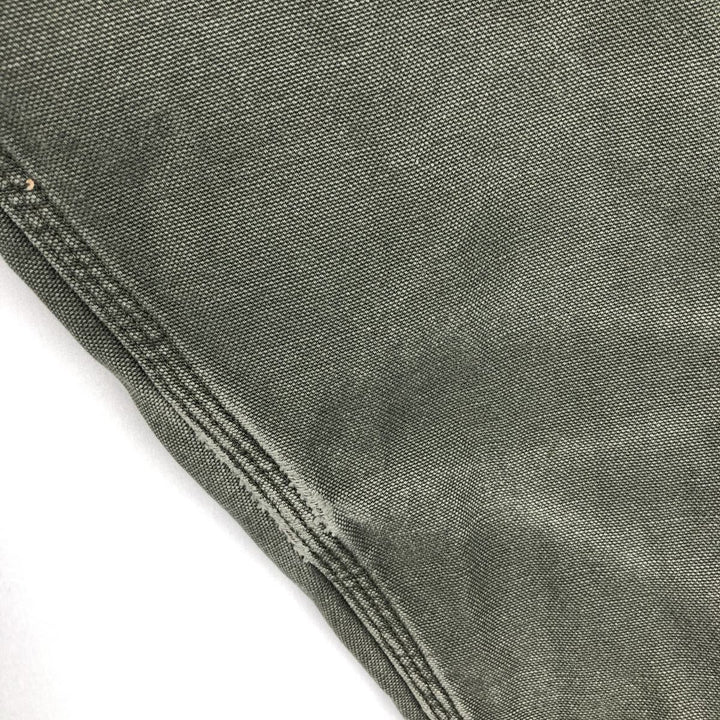 Carhartt Long Sleeve Duck Work Shirt, Men's Size L cotton Khaki type Vintage Second Hand