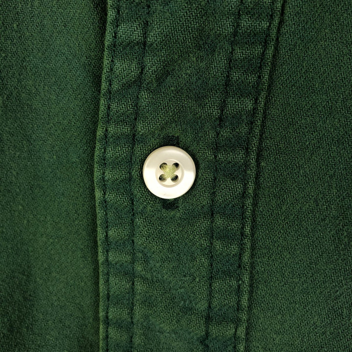 90'S GAP (Old GAP) Long-Sleeve Work Shirt, Men's Size M (approx.) cotton green type Vintage Second Hand