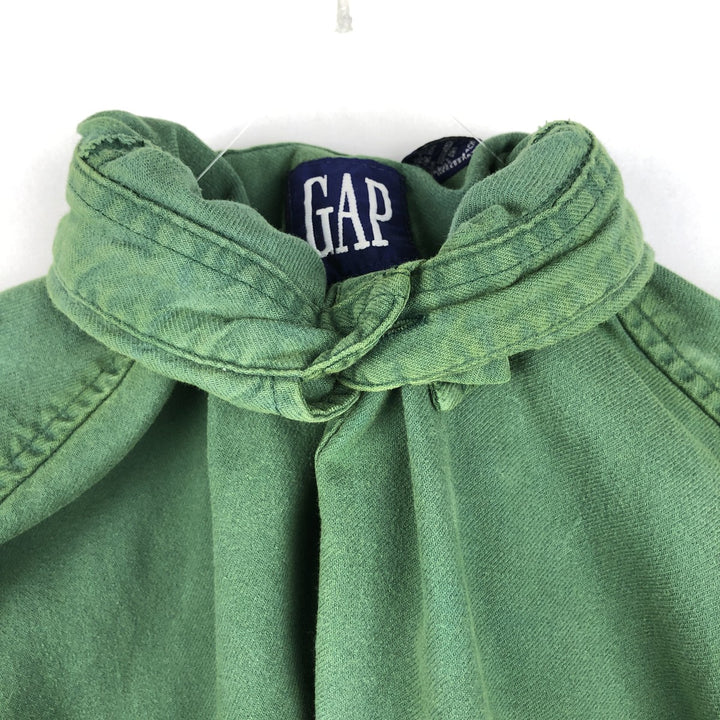 90'S GAP (Old GAP) Long-Sleeve Work Shirt, Men's Size M (approx.) cotton green type Vintage Second Hand