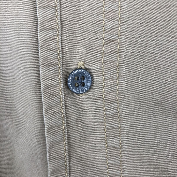 1990'S Calvin Klein Jeans Long-Sleeve Cotton Shirt, Men's Size M (approx.), Vintage cotton Beige type Vintage Second Hand