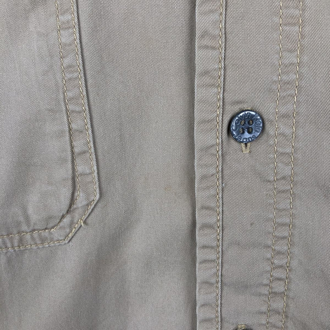 1990'S Calvin Klein Jeans Long-Sleeve Cotton Shirt, Men's Size M (approx.), Vintage cotton Beige type Vintage Second Hand